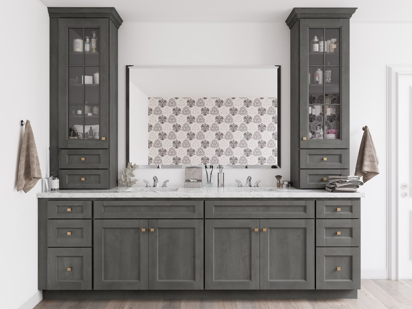 Slate grey cabinet