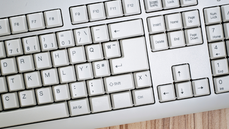 A computer keypad