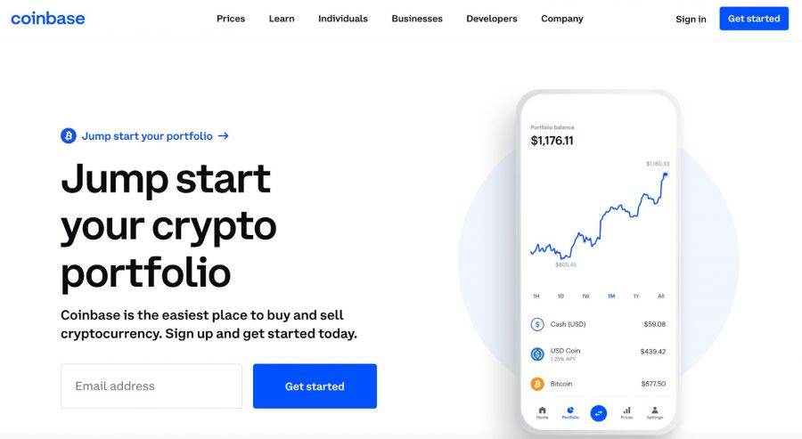 منصة Coinbase