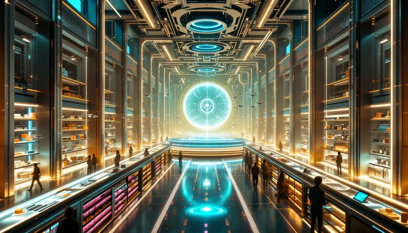 A diagram showing optimized retail operations through generative AI.