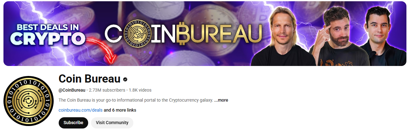 Coin Bureau - Best Crypto YouTube Channels