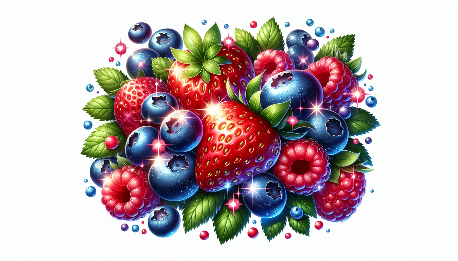 Assortment of fresh berries, powerful in reducing colon cancer risk