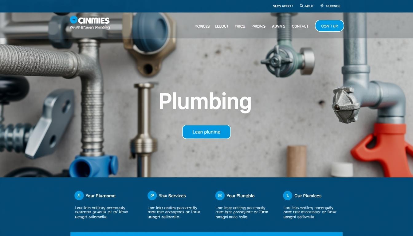 plumbing business website
