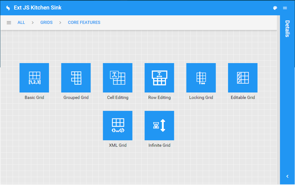 Sencha responsive grids column width or number of columns in grid. 