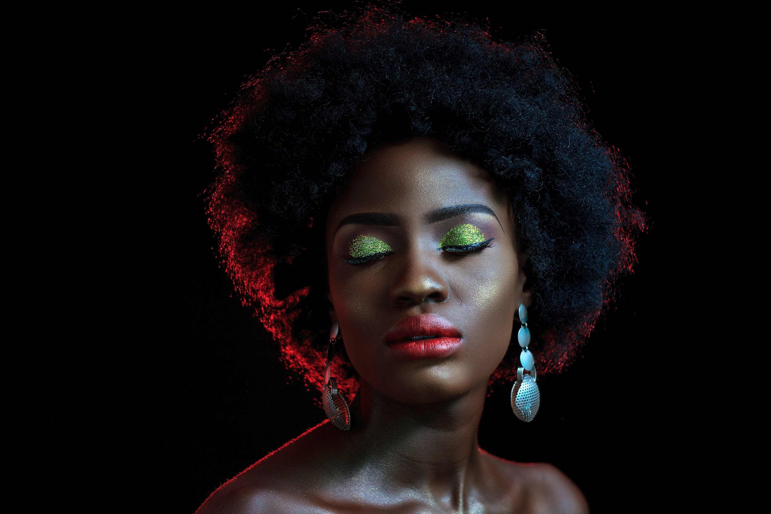 tight coils and coily hair 