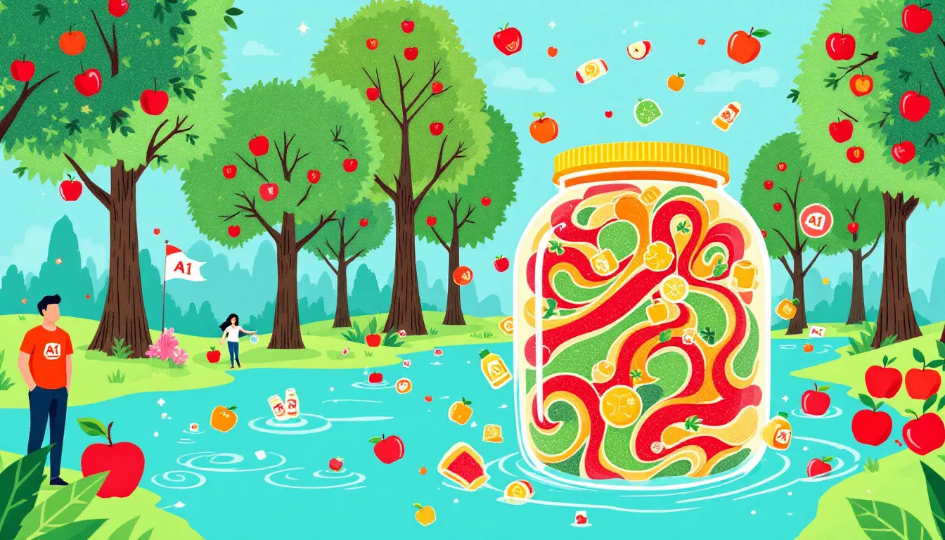 A1 Body Fuel's gummies showcased with fresh ingredients.