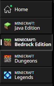 You can play both versions of Minecraft in the Launcher, alongside Minecraft Dungeons and Legends.