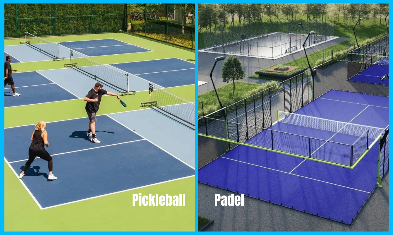Diferencias entre las pistas de pádel y las pistas de pickleball