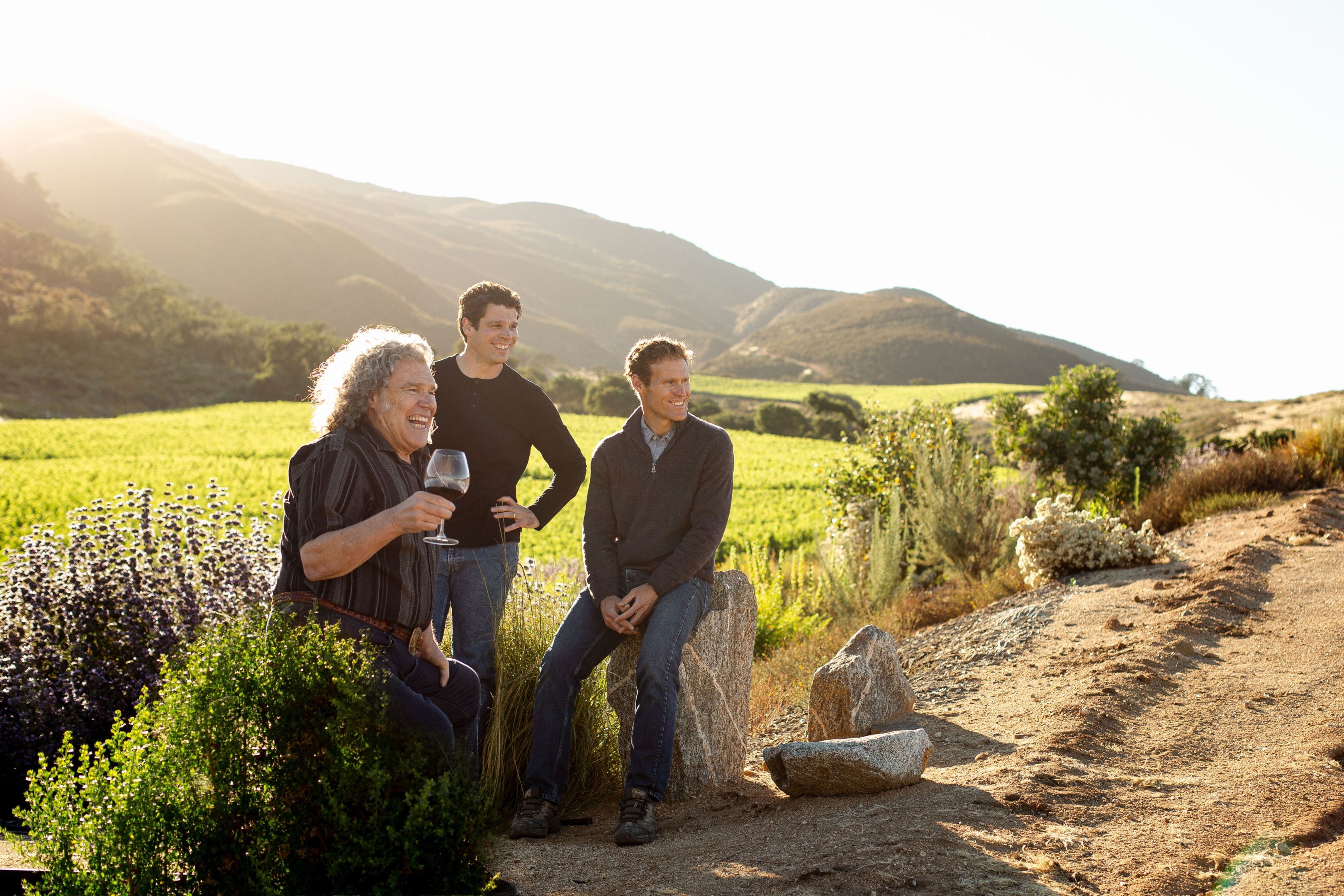 Gary Mark and Jeff at Pisoni Vineyard