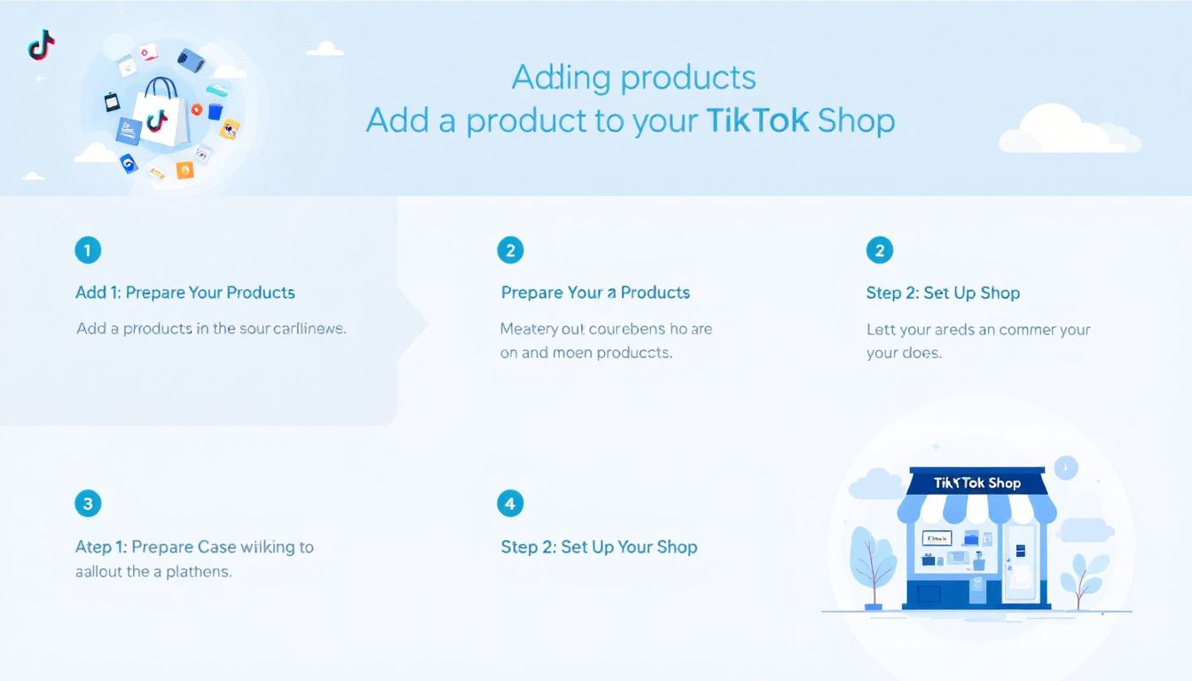 Adding products to your TikTok Shop.