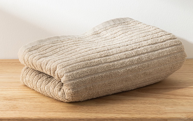 Grey microfiber towel