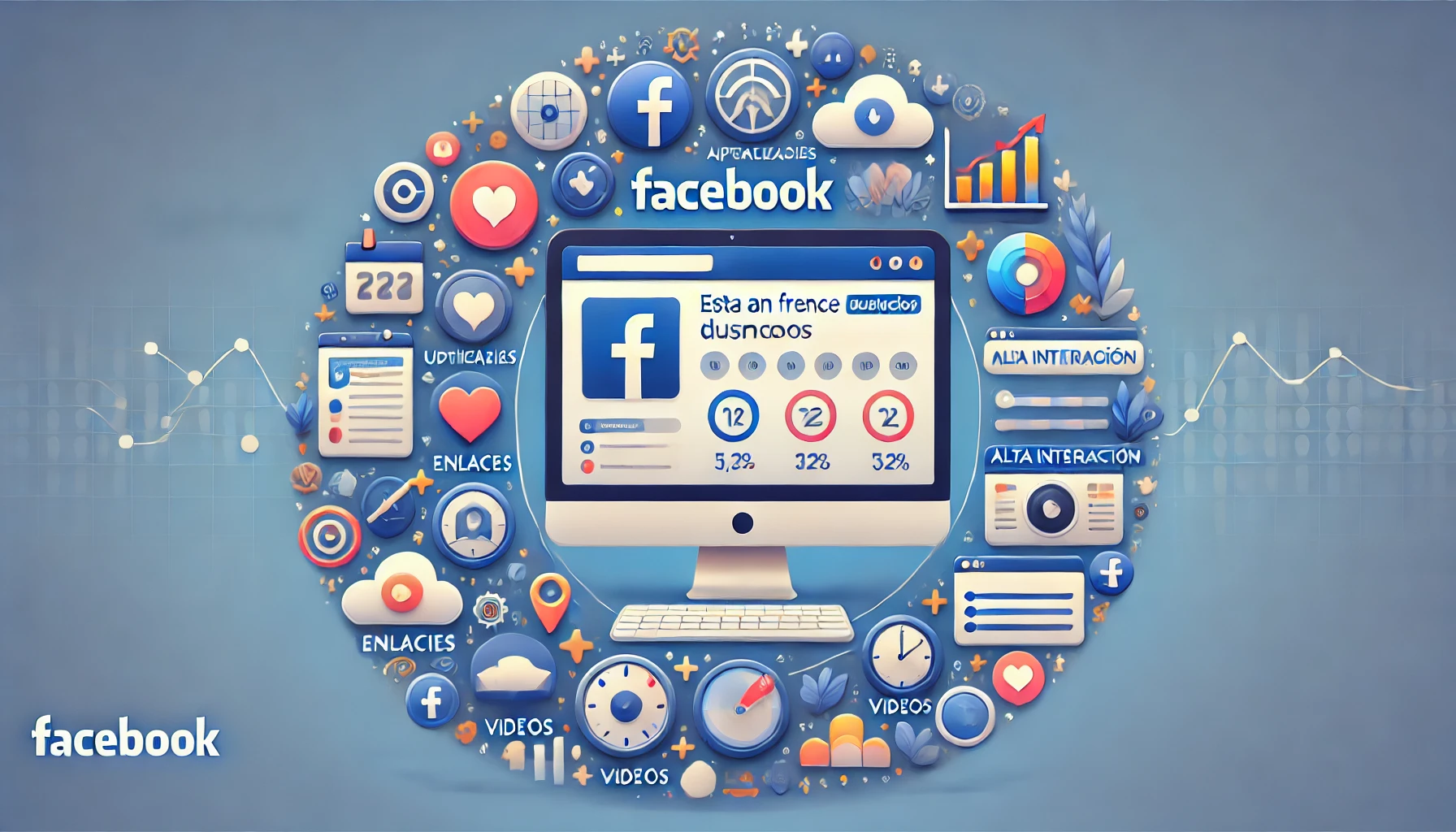 Página de Facebook empresarial con actualizaciones diarias, interacción y gráficos de crecimiento | Posiciona.Digital