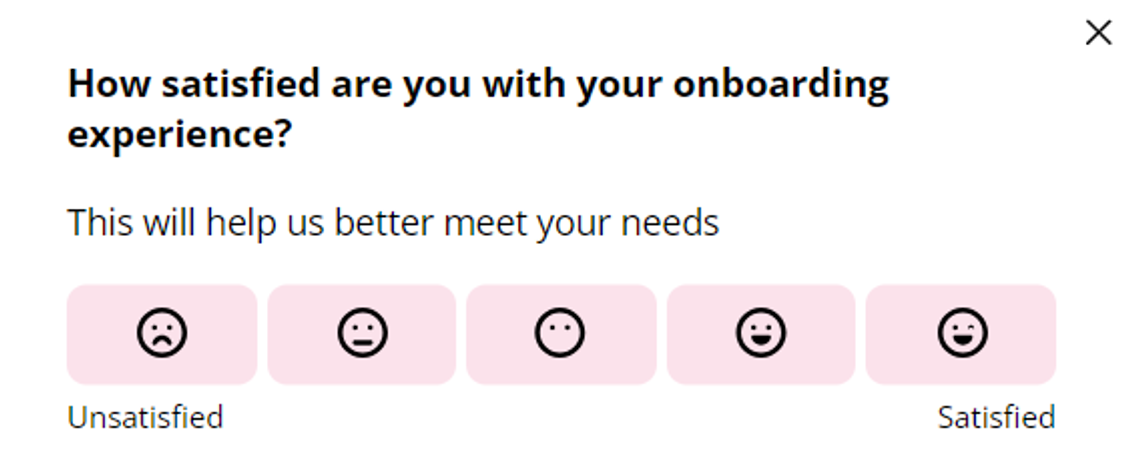 An example of a survey to collect customer feedback