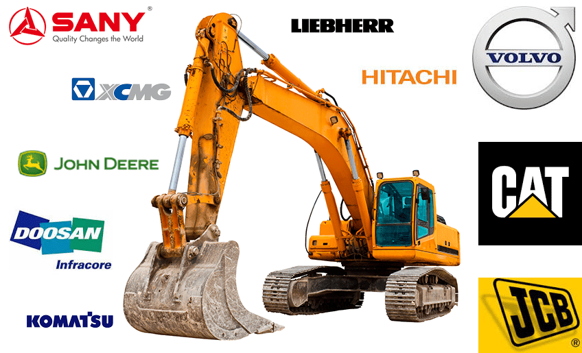 Top brands of excavators