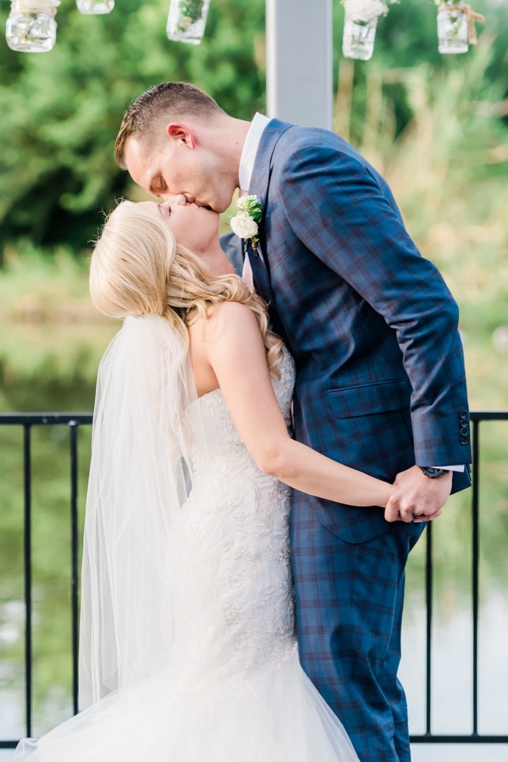 A wedding photography scene capturing a couple's special moment.