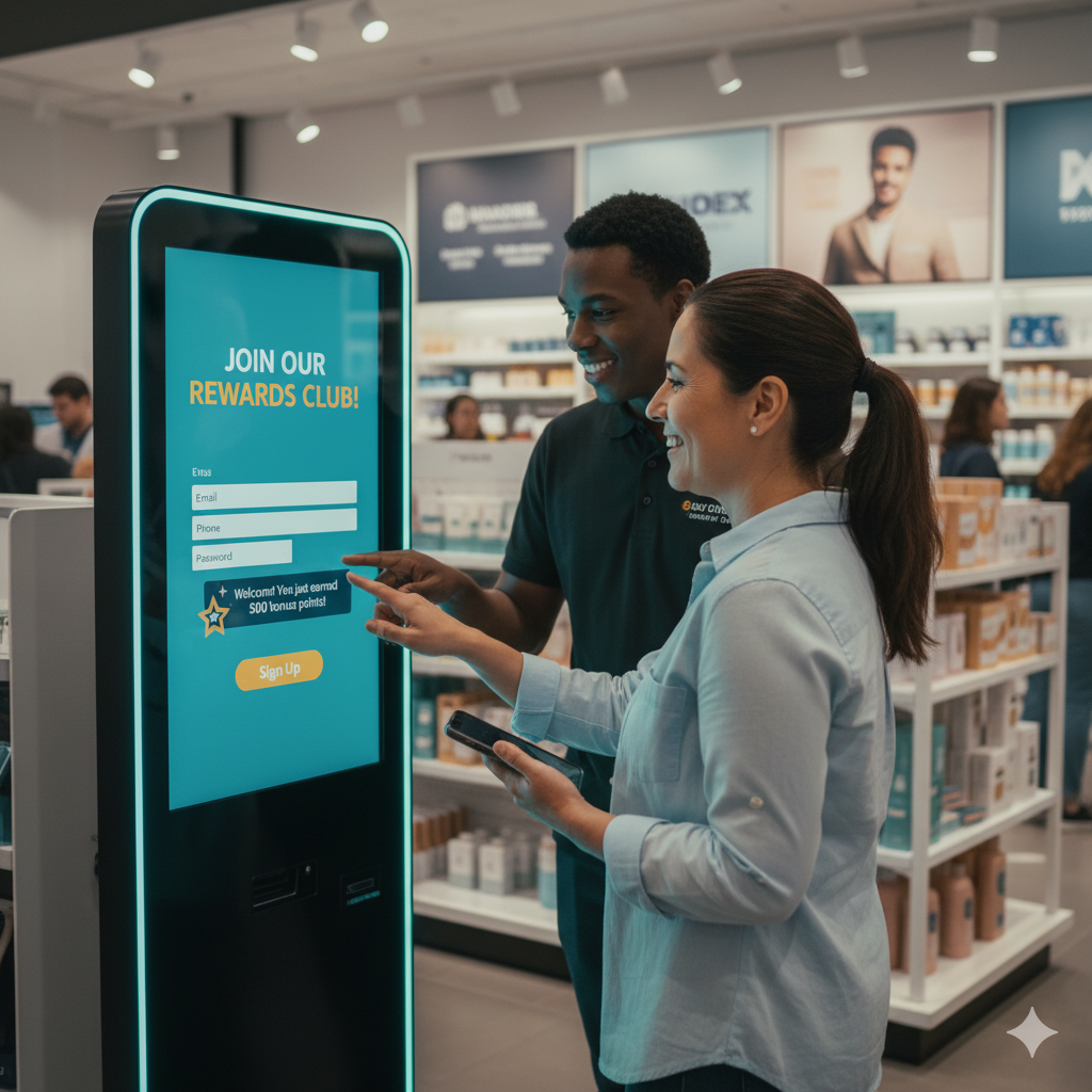 How to Use Interactive Retail Kiosks? 5 loyalty program sign ups