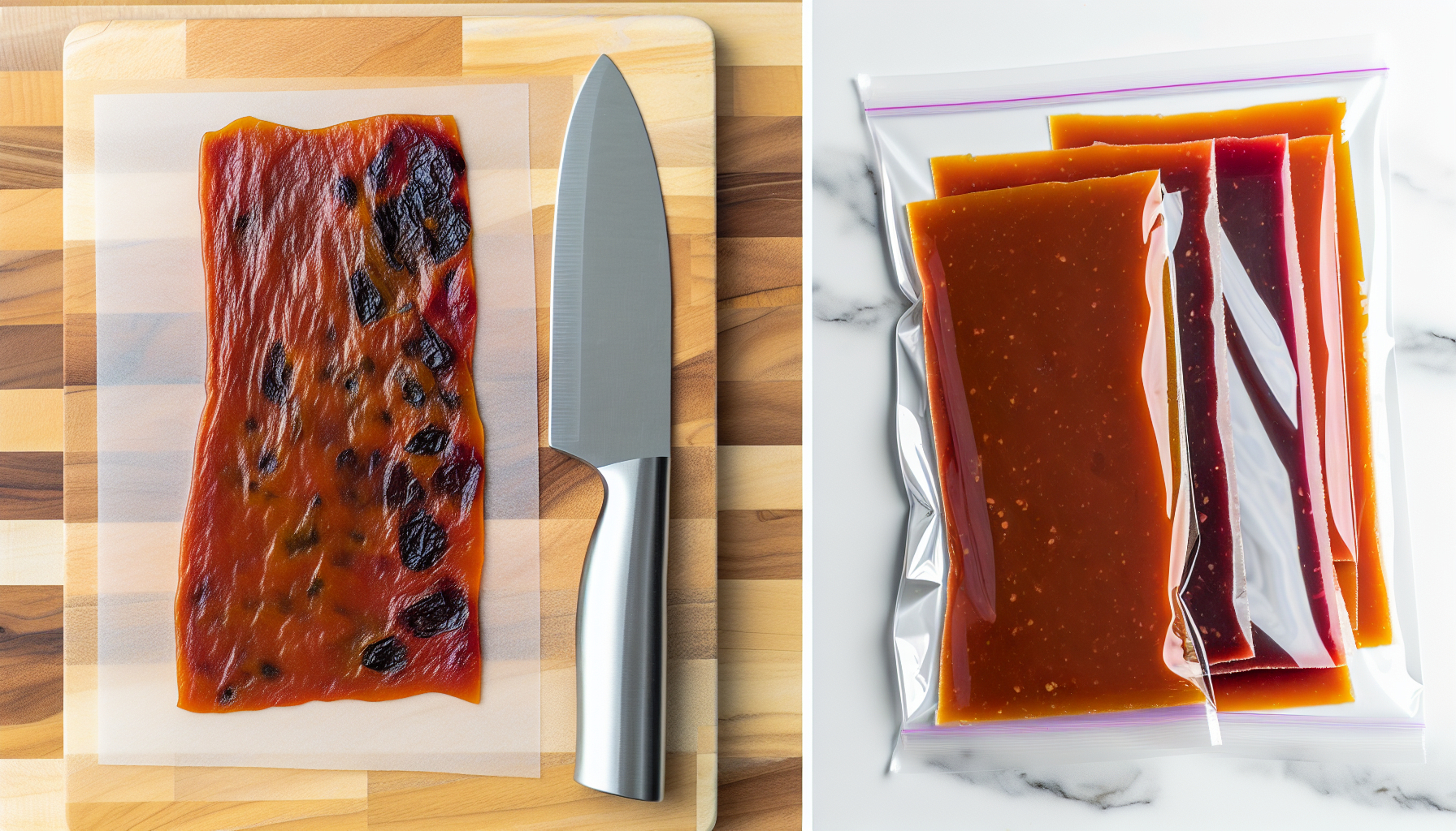 Comparison of homemade and store-bought fruit leathers