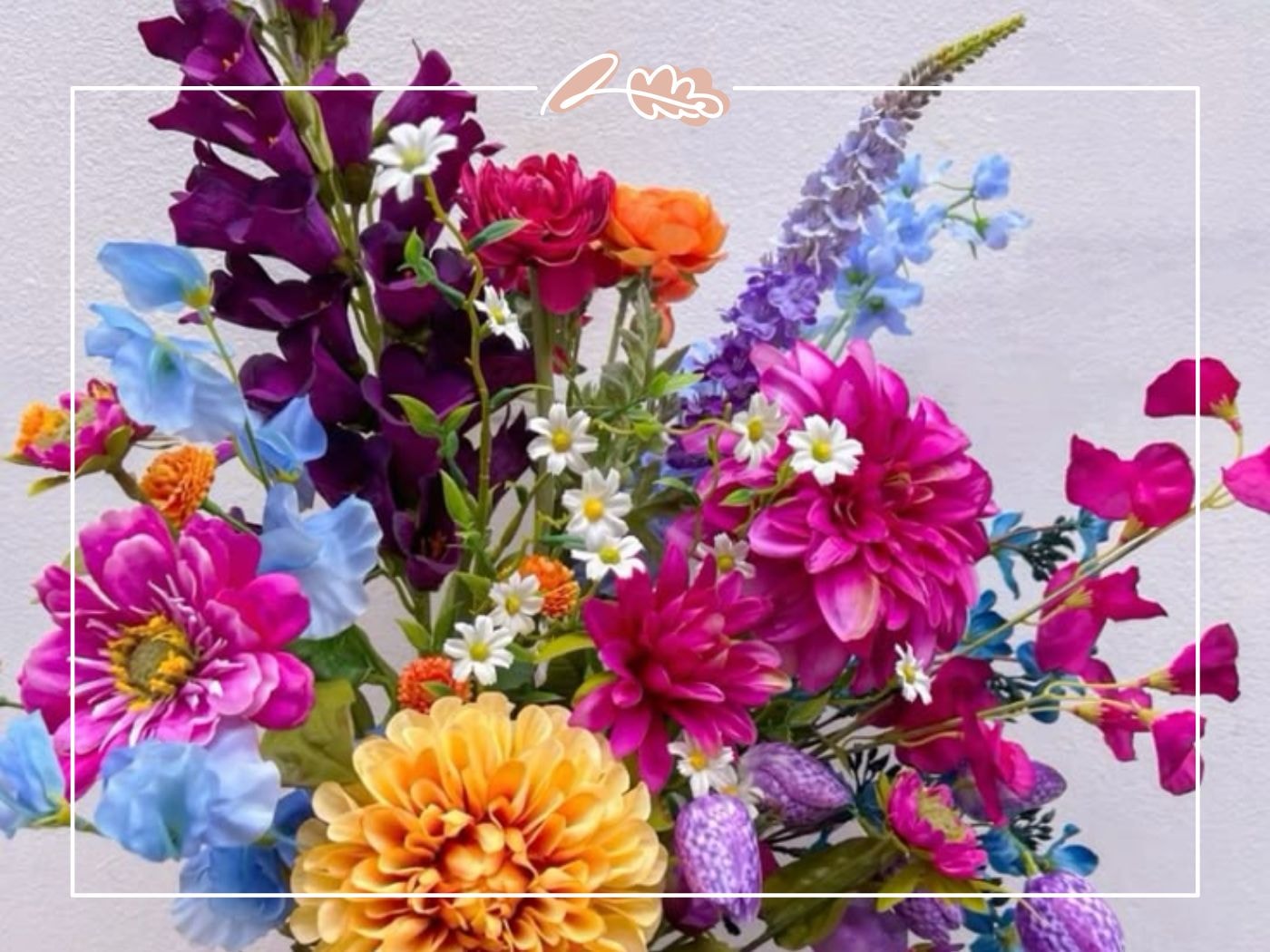 Wild and whimsical bouquet with bold purples and blues – Where Can I Get Flowers? blog by Fabulous Flowers and Gifts.