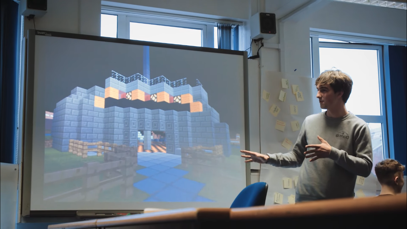 A still from Minecraft Education's trailer.