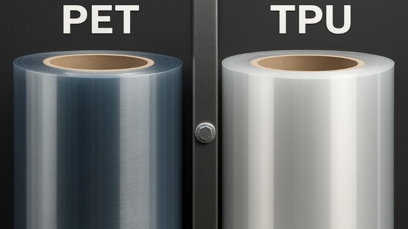 A windshield protection film with PET plastic Vs Windshield protection film with TPU plastic