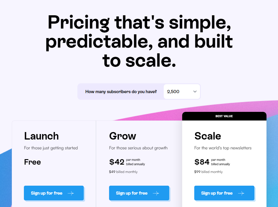 beehiiv pricing