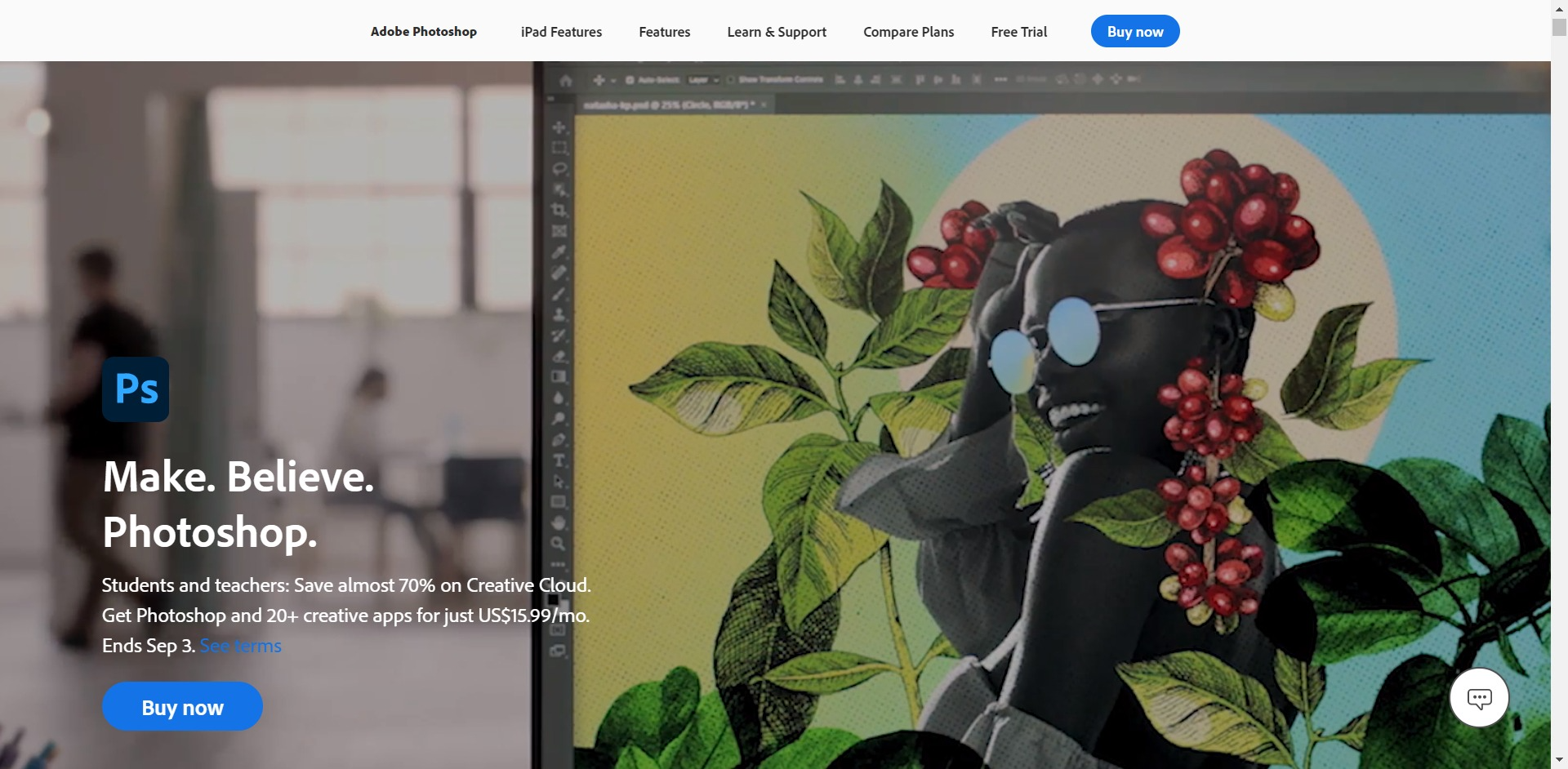 Adobe Photoshop home page