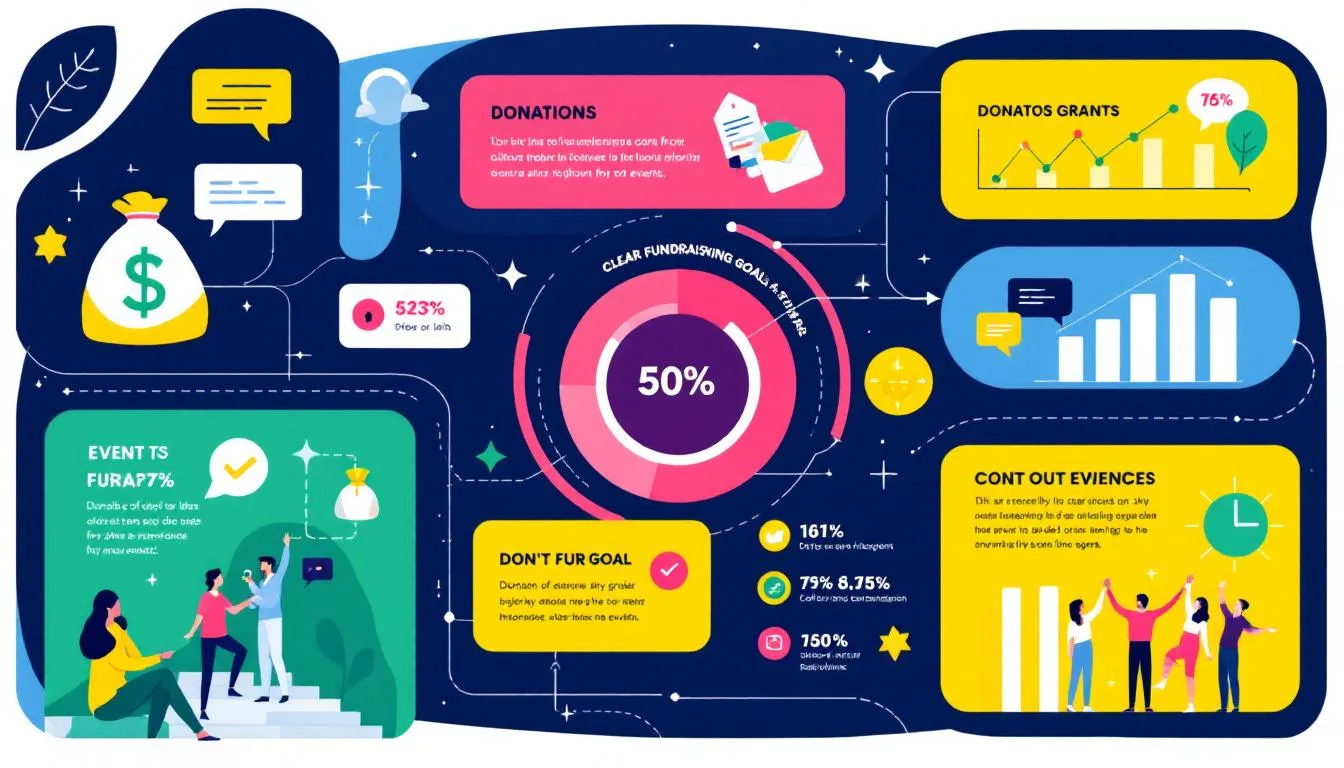 A visual representation of clear fundraising goals for nonprofits.