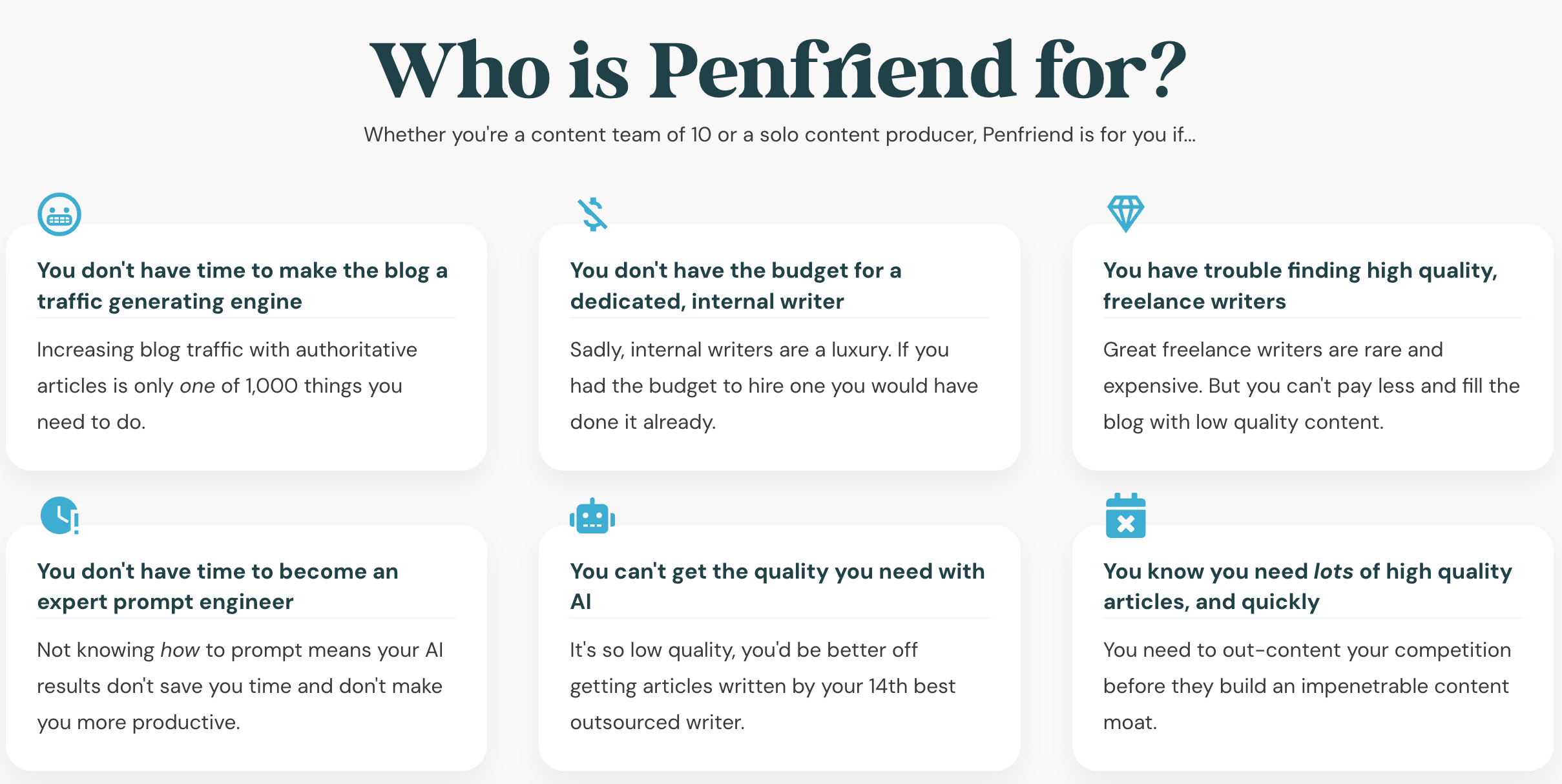 Who is Penfriend for?