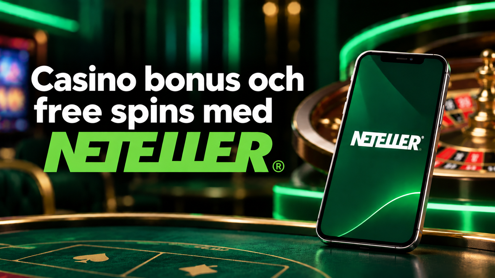 Casino bonus och free spins med Neteller som betalningsmetod.