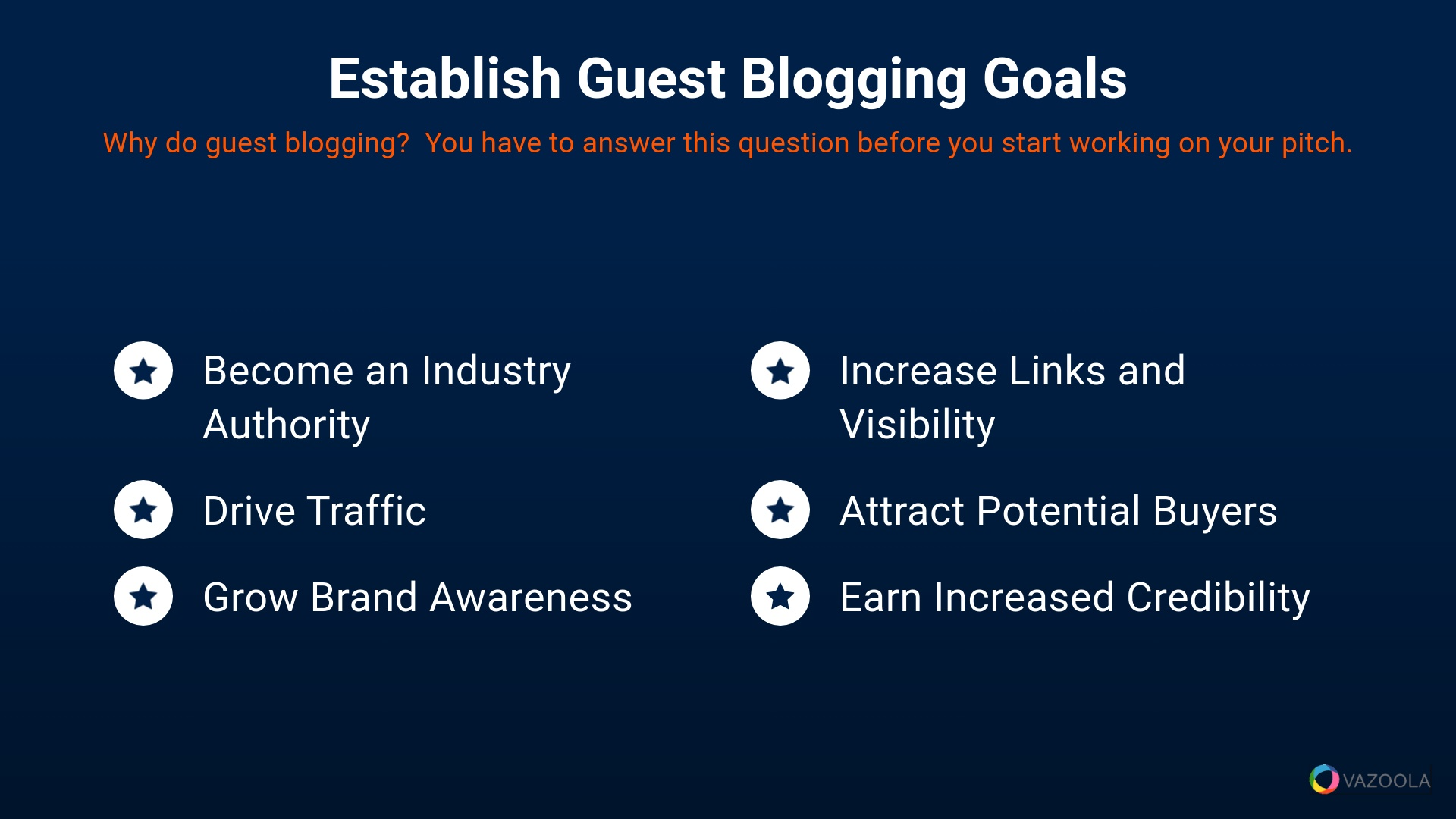 Establish Your Guest Blogging Goals