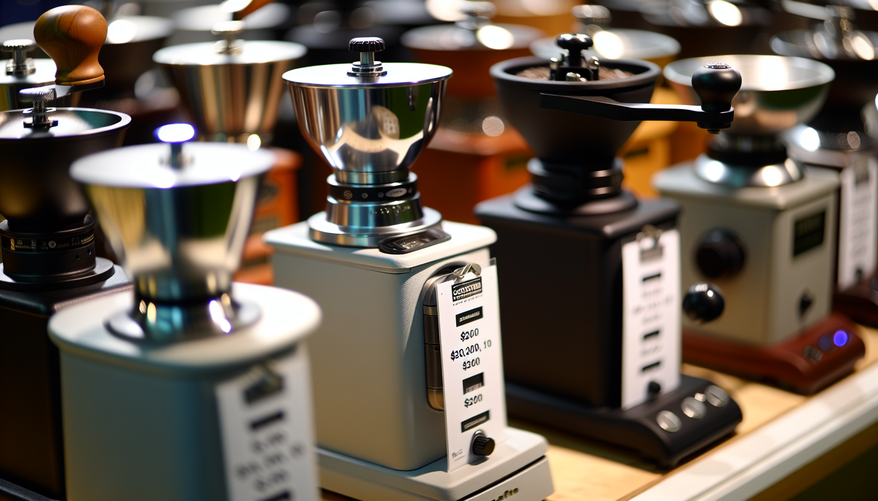 Balancing price and performance of coffee grinders