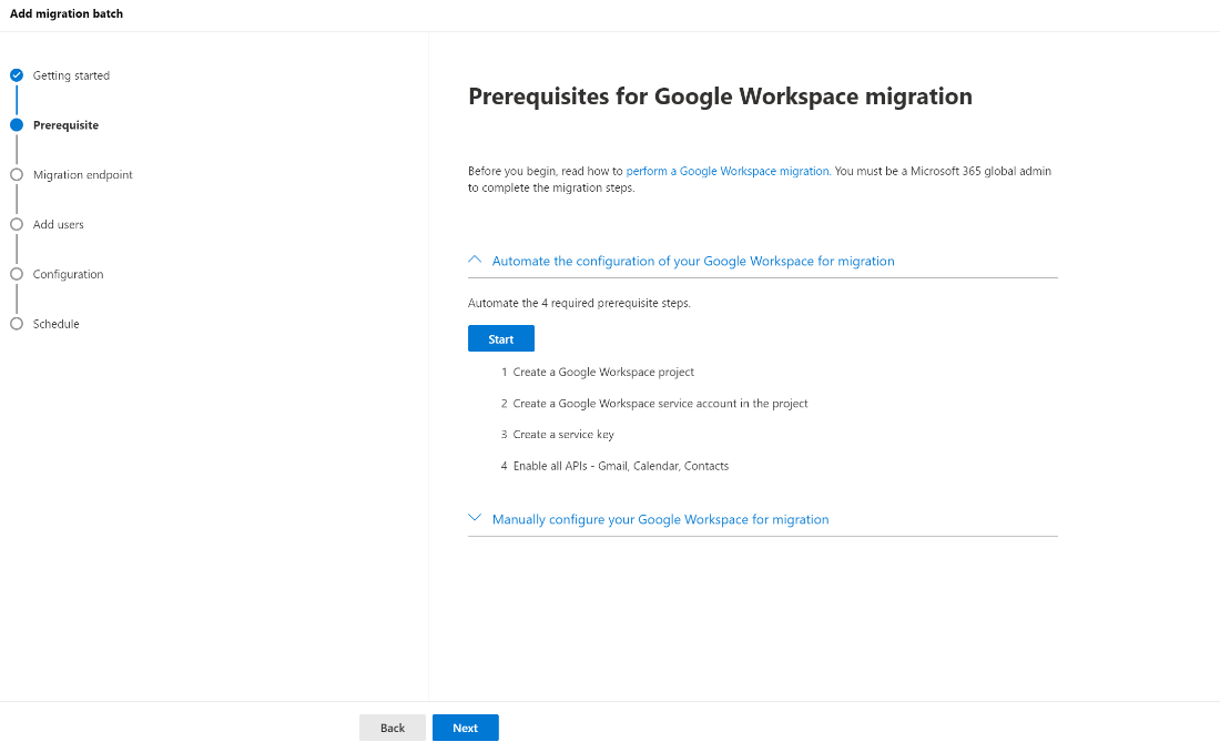 Google Workspace Migration to Microsoft 365