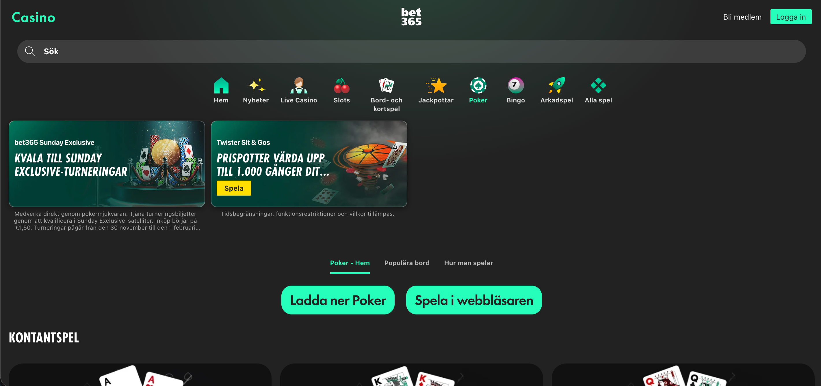 bet365 poker