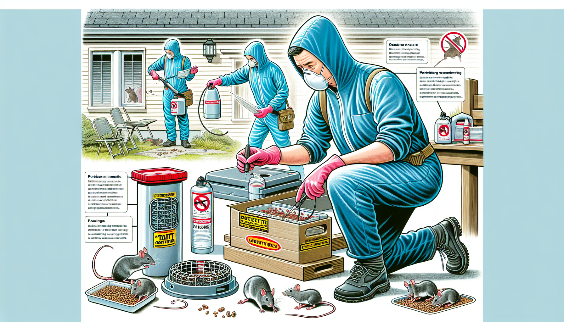 Bait station and rodenticide usage in pest control
