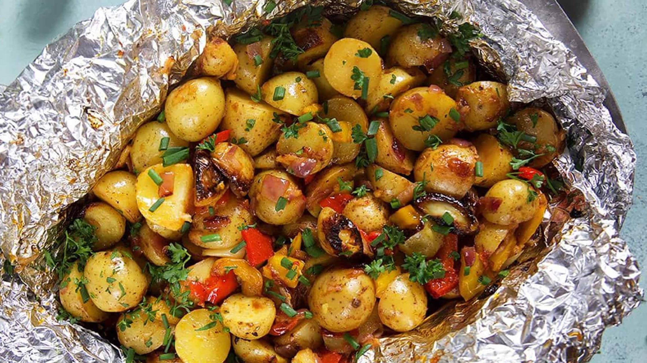 Grilled Foil-Packet Breakfast Potatoes