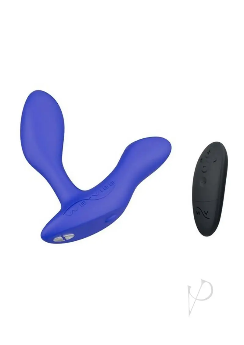 We-Vibe Vector Rechargeable Silicone Vibrating Prostate Massager with Remote Control – Royal Blue