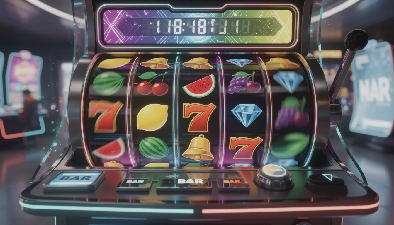 Vibrant digital interface of a modern slot machine game.