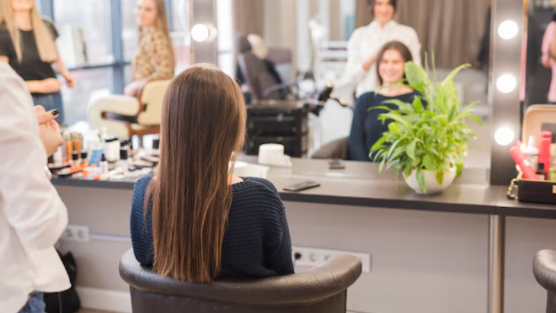 Bright Lighting in a salon