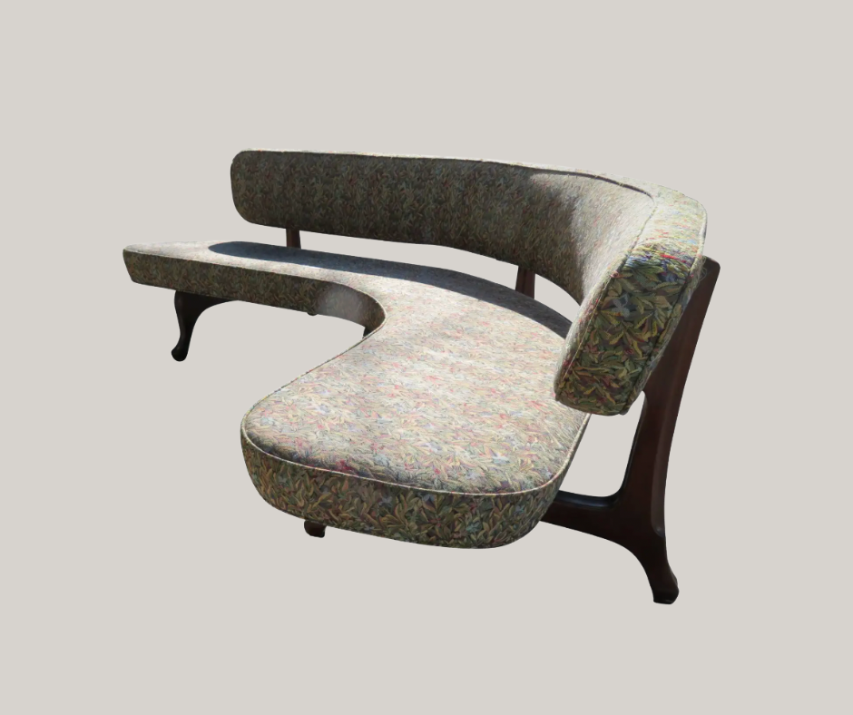 Kagan’s floating curved sofa