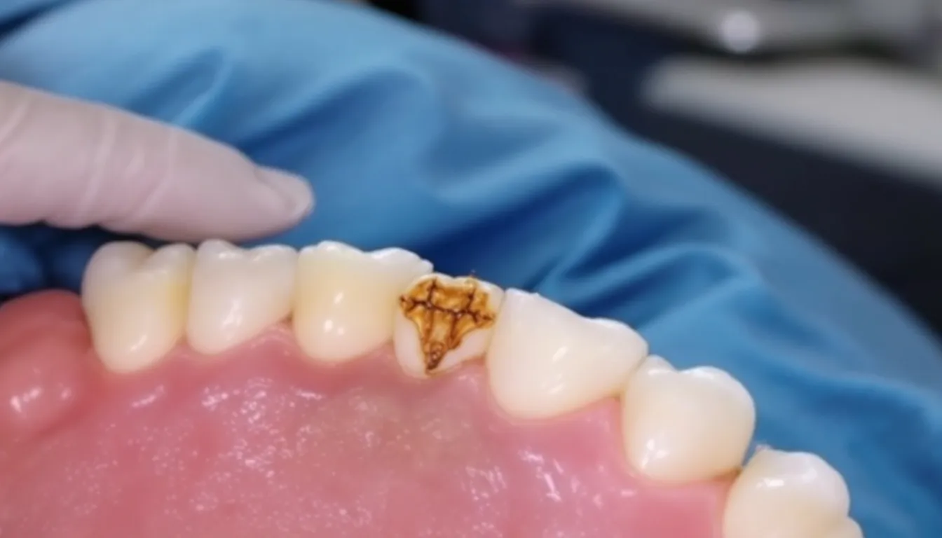 Signs of early tooth demineralization