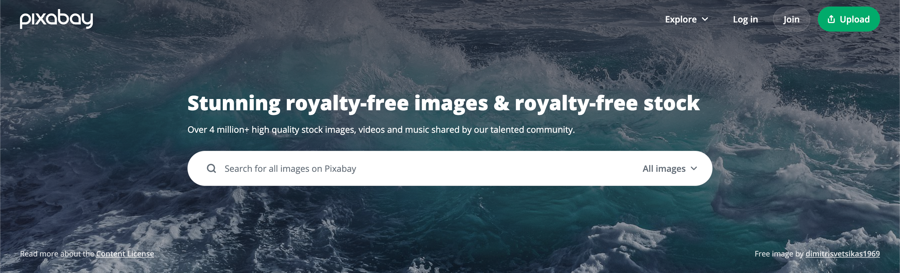 Pixabay is a page that over 4 million stock content uploaded for you to download.