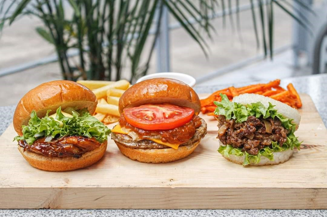 Different types of burger offered by MOS Burgers