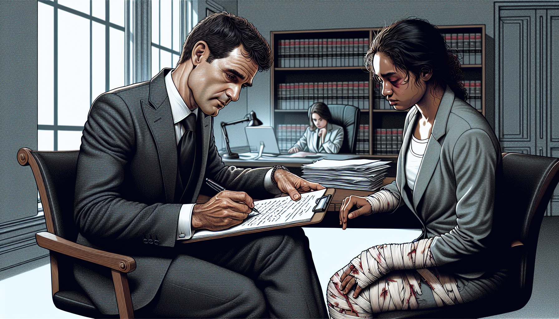 Personal injury attorney providing free consultation