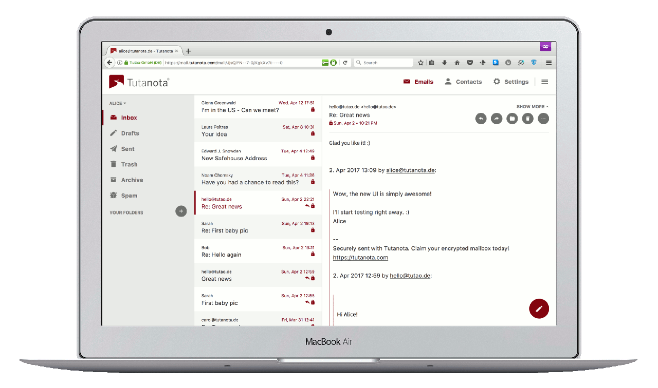 Image Source: Obsession Rouge. Remote.tools shares a list of free email services providers. Tutanota mail is free email service provider with 1 GB storage & limited features. The paid version is worth experimenting