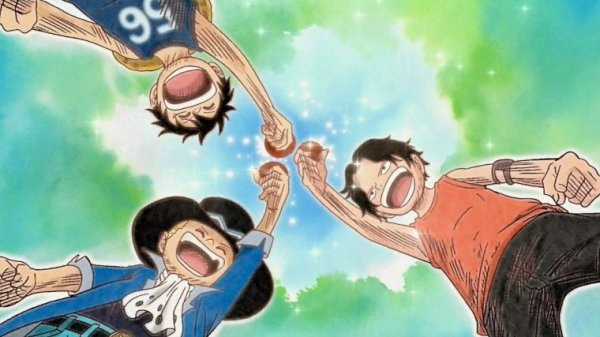 Big Three Brothers Pirate Hats Luffy Ace And Sabo From One Piece