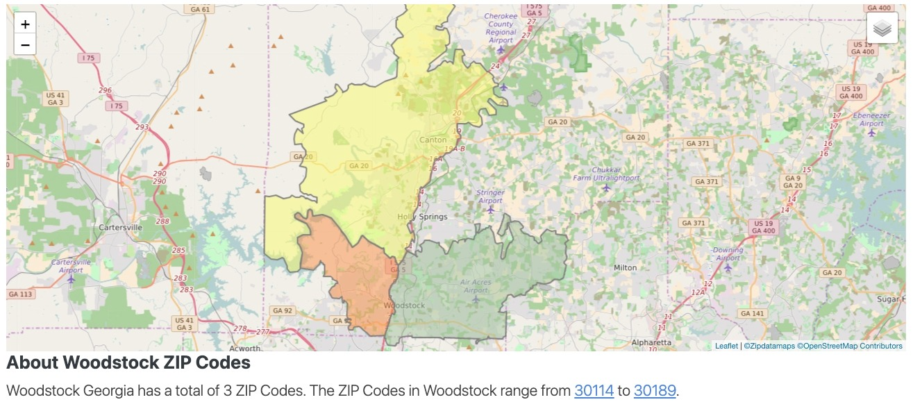 Woodstock GA ZIP Codes Demographics And Real Estate Insights 