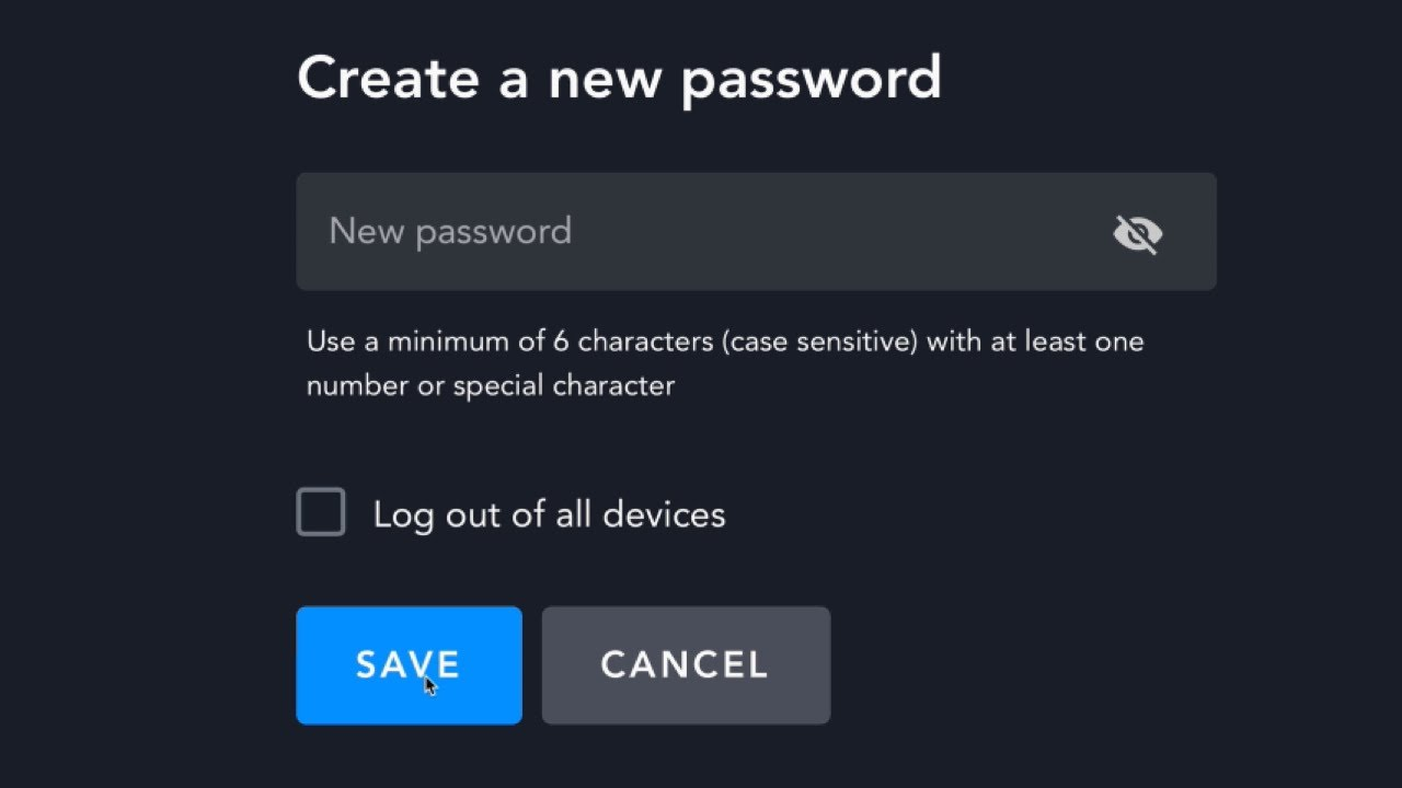Using same account to all the devices to access old password & registered email address