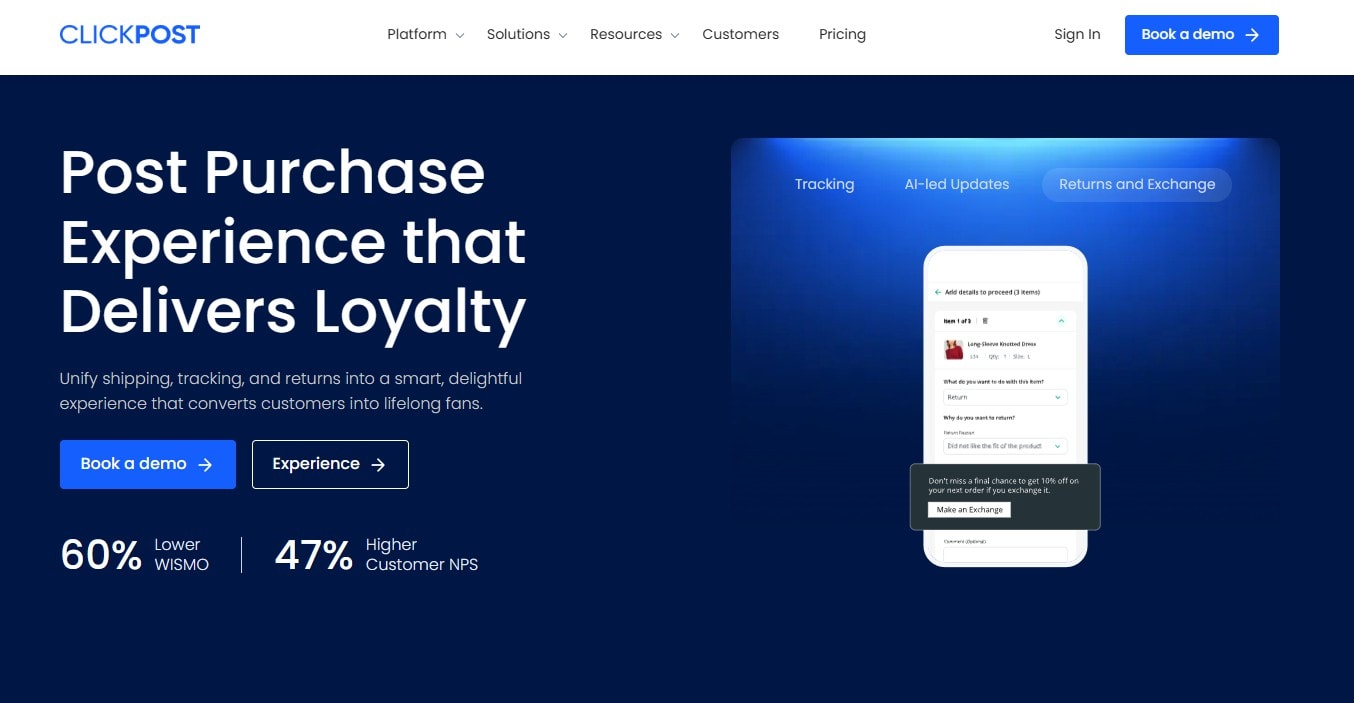 Shipup alternative: CLICK POST