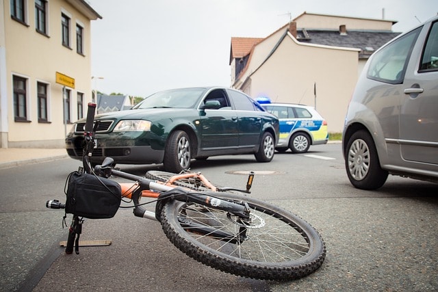 accident, police, bicycle