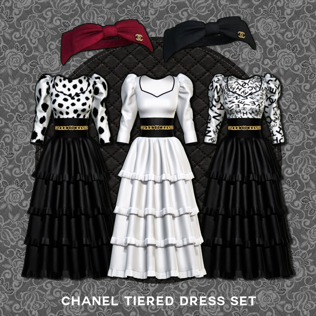 Chanel Tiered Dress Set
